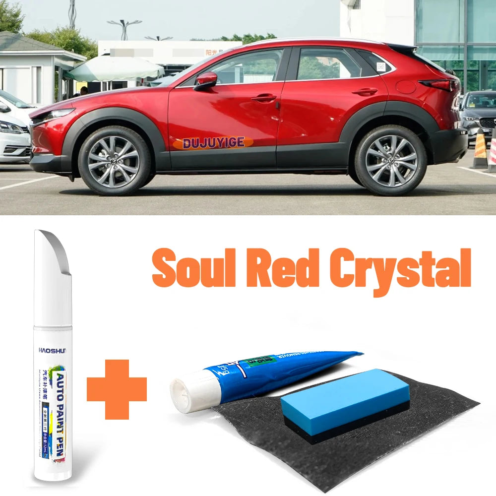 Car Paint Pen Paint Care Fixer Scratch Repair Wax Painting Scratch Remover For Mazda CX-30 CX30 DM 2019-2024 2020 2021 2022 2023