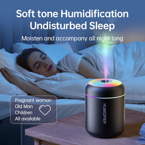 AuraMist™ Car Aroma Diffuser - Color-Changing LED Humidifier | Transform Every Drive Into a Spa Experience