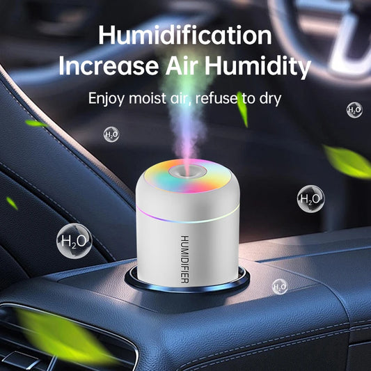 AuraMist™ Car Aroma Diffuser - Color-Changing LED Humidifier | Transform Every Drive Into a Spa Experience
